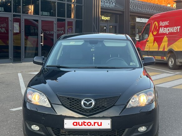 2007 Mazda 3 I (BK) Рестайлинг, чёрный - вид 1