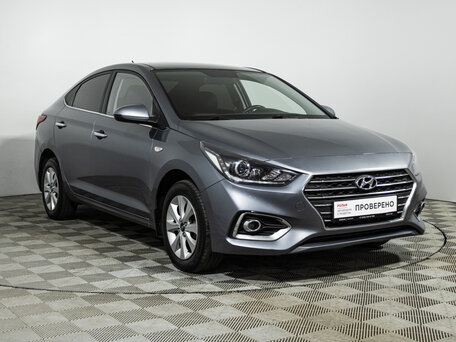 2018 Hyundai Solaris II, серый, 1069585 рублей, вид 3