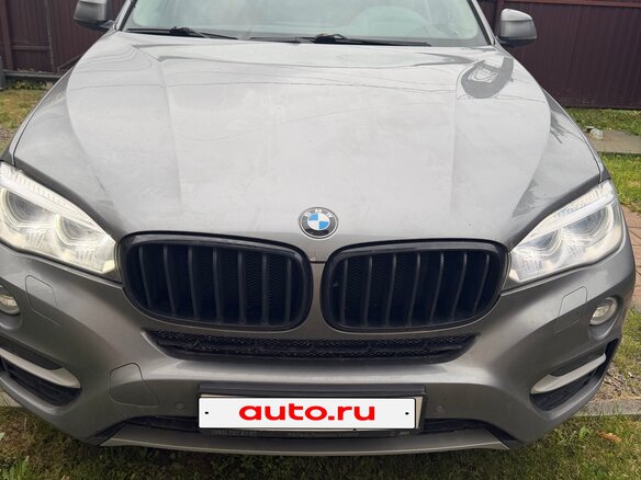 2015 BMW X6 30d II (F16), серый, 2900000 рублей - вид 1