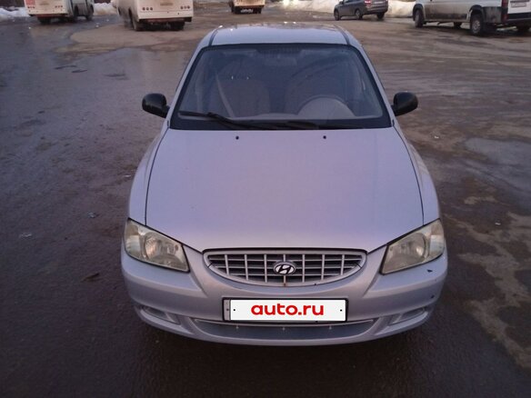 2004 Hyundai Accent ТагАЗ II, серебристый, 260000 рублей