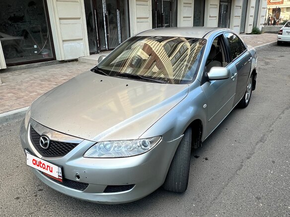 2004 Mazda 6 I (GG), серебристый, 200000 рублей - вид 1