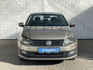 2017 Volkswagen Polo V Рестайлинг, бежевый, 1140000 рублей, вид 2