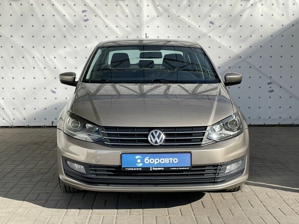 2017 Volkswagen Polo V Рестайлинг, бежевый, 1140000 рублей - вид 1