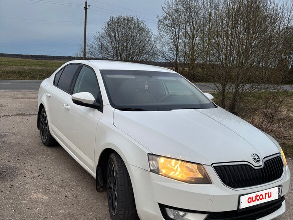 2013 Skoda Octavia III (A7), белый, 880000 рублей - вид 2