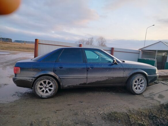 1986 Audi 80 IV (B3), синий, 300000 рублей - вид 1