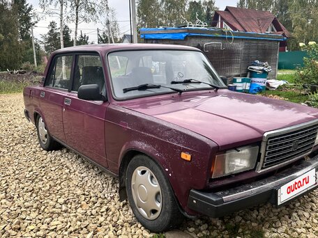 2002 Lada (ВАЗ) 2107, пурпурный, 219000 рублей, вид 4