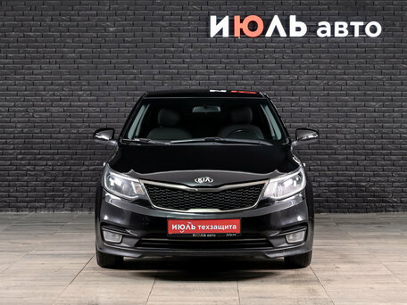 2017 Kia Rio III Рестайлинг, чёрный, 1190000 рублей, вид 2