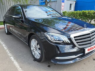 2018 Mercedes-Benz S-Класс 350 d Long VI (W222, C217) Рестайлинг, чёрный, 3550000 рублей, вид 2