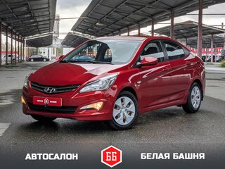 2014 Hyundai Solaris I Рестайлинг, красный, 1124900 рублей, вид 1