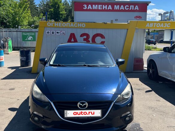 2014 Mazda 3 III (BM), синий, 1350000 рублей - вид 3