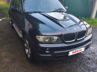 2003 BMW X5 3.0i I (E53) Рестайлинг, чёрный, 950000 рублей, вид 3