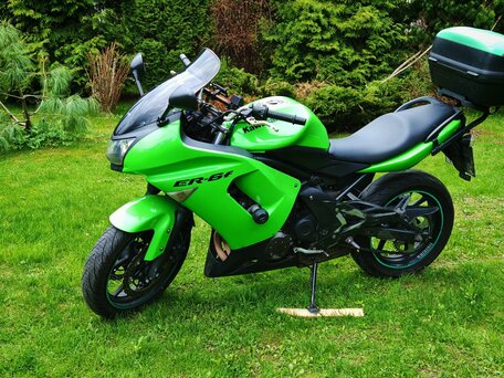 2008 Kawasaki ER-6F (Ninja 650R), зелёный, 355000 рублей, вид 2