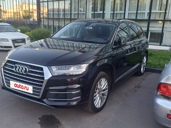 2015 Audi Q7 II (4M), чёрный, 2900000 рублей