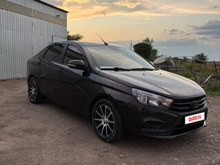 2016 Lada (ВАЗ) Vesta I, чёрный, 740000 рублей, вид 5