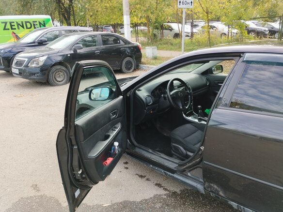 2005 Mazda 6 I (GG) Рестайлинг, чёрный, 190000 рублей - вид 8