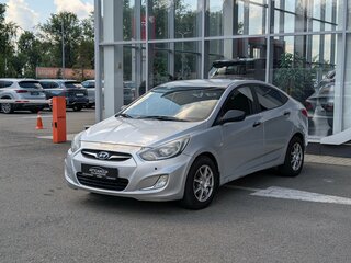 2011 Hyundai Solaris I, серебристый, 465000 рублей, вид 1