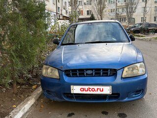 2002 Hyundai Accent II Рестайлинг, синий, 240000 рублей, вид 2