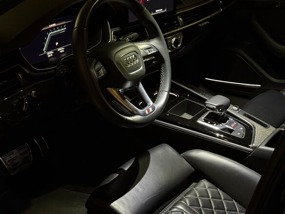 2020 Audi S4 V (B9) Рестайлинг, синий, 5150000 рублей - вид 3