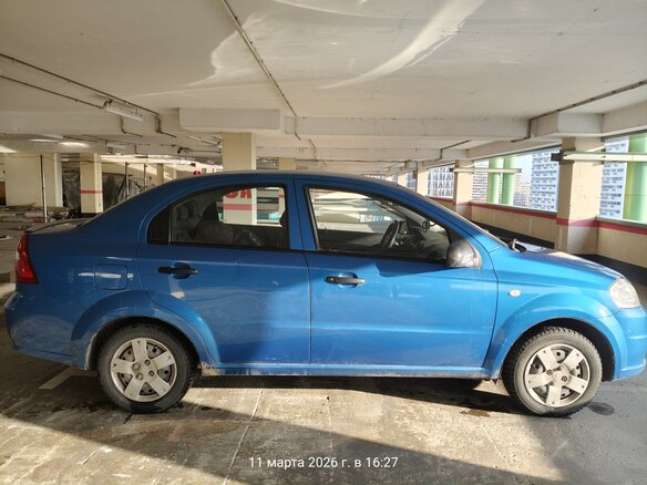 2008 Chevrolet Aveo I Рестайлинг, синий, 350000 рублей - вид 3