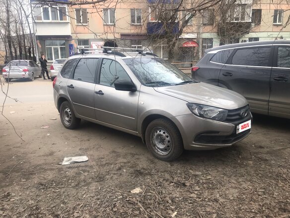 2019 Lada (ВАЗ) Granta I Рестайлинг, серебристый, 450000 рублей - вид 2