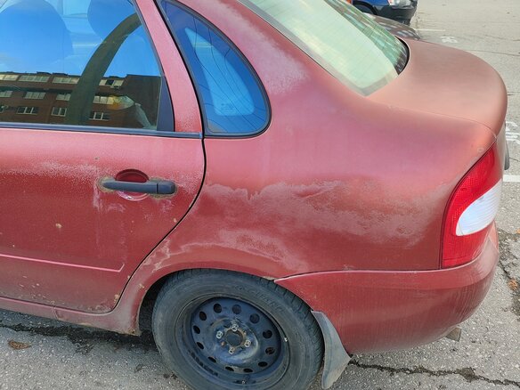 2007 Lada (ВАЗ) Kalina I, красный, 110000 рублей - вид 2
