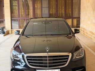 2017 Mercedes-Benz S-Класс 560 Long VI (W222, C217) Рестайлинг, чёрный, 5100000 рублей, вид 2