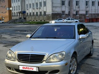 2002 Mercedes-Benz S-Класс 430 Long IV (W220) Рестайлинг, серебристый, 635000 рублей, вид 2