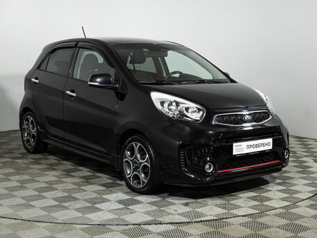 2015 Kia Picanto II Рестайлинг, чёрный, 1099700 рублей, вид 3