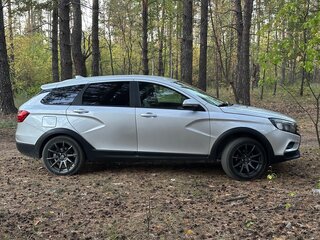 2019 Lada (ВАЗ) Vesta SW Cross I, серебристый, 1250000 рублей, вид 4