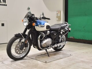 2016 Triumph Bonneville T100, голубой, 743000 рублей, вид 3