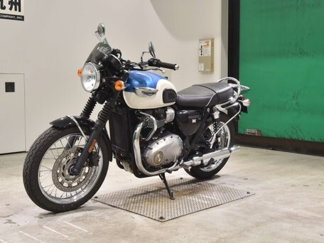 2016 Triumph Bonneville T100, голубой, 743000 рублей, вид 3