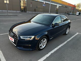 2017 Audi A3 III (8V) Рестайлинг, синий, 1750000 рублей, вид 4