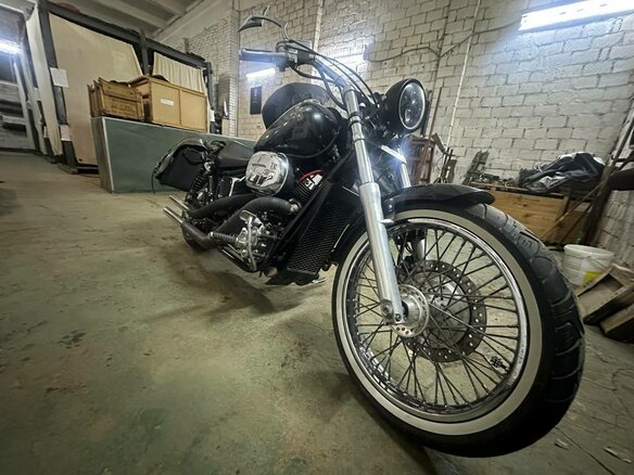2001 Honda Shadow 400, чёрный, 300000 рублей - вид 8