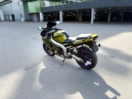 2002 Kawasaki ZX-6 Ninja, жёлтый, 299000 рублей, вид 5