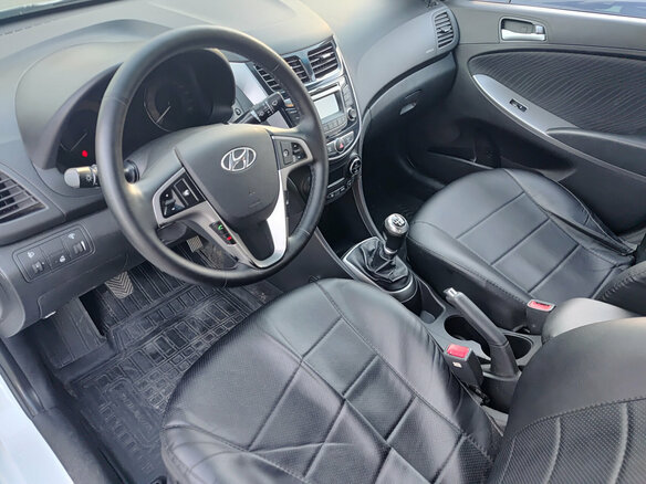 2014 Hyundai Solaris I Рестайлинг, белый - вид 15