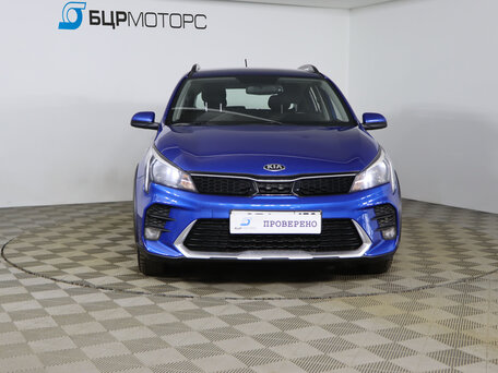 2021 Kia Rio X IV Рестайлинг, синий, 1599990 рублей, вид 2