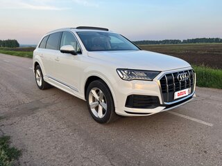 2021 Audi Q7 45 TDI II (4M) Рестайлинг, белый, 7700000 рублей, вид 2