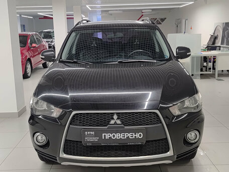 2011 Mitsubishi Outlander II Рестайлинг, чёрный, 679000 рублей, вид 2