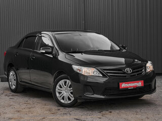 2012 Toyota Corolla X (E140, E150) Рестайлинг, чёрный, 1395000 рублей, вид 3