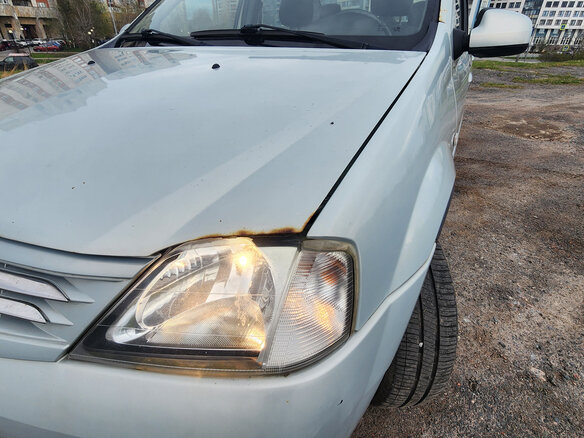 2007 Renault Logan I, серебристый, 420000 рублей - вид 8