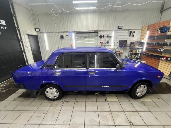 2002 Lada (ВАЗ) 2107, голубой, 145000 рублей - вид 7