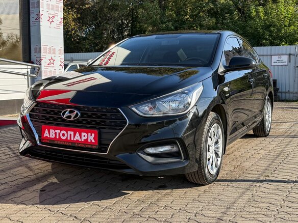 2019 Hyundai Solaris II, чёрный - вид 3