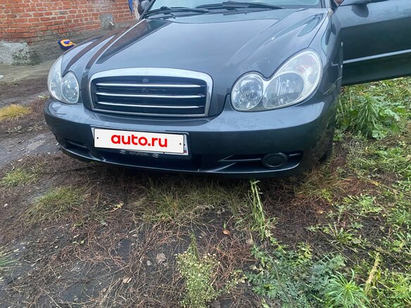 2008 Hyundai Sonata ТагАЗ IV (EF) Рестайлинг, серый, 600000 рублей - вид 1