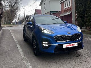 2019 Kia Sportage IV Рестайлинг, синий, 1650000 рублей, вид 2