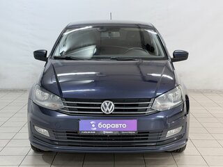 2015 Volkswagen Polo V Рестайлинг, синий, 899000 рублей, вид 3
