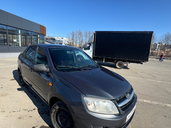 2014 Lada (ВАЗ) Granta I, серый, 285000 рублей - вид 3