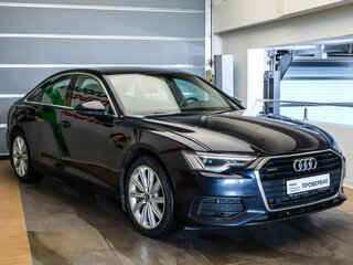 2021 Audi A6 45 TFSI V (C8), синий, 3760000 рублей, вид 3