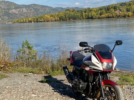2007 Honda CB 400 Super Four, красный, 400000 рублей, вид 1