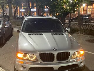2004 BMW X5 3.0i I (E53) Рестайлинг, серебристый, 1500000 рублей, вид 1