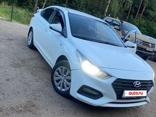 2018 Hyundai Solaris II, белый, 1100000 рублей, вид 1